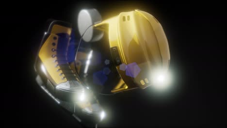 hockey-equipment-in-the-dark